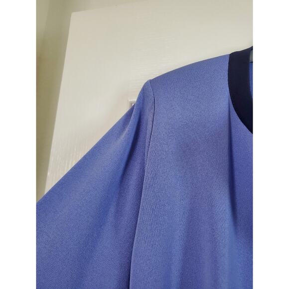 Exclusively Misook Purple Yellow Colorblock Open Front Cardigan Sweater Sz Small - Picture 4 of 11